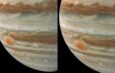 Missão Juno, da Nasa, captura lua de Júpiter na Grande Mancha Vermelha