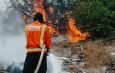 Incêndio florestal atinge área urbana em Caicó e mobiliza Corpo de Bombeiros