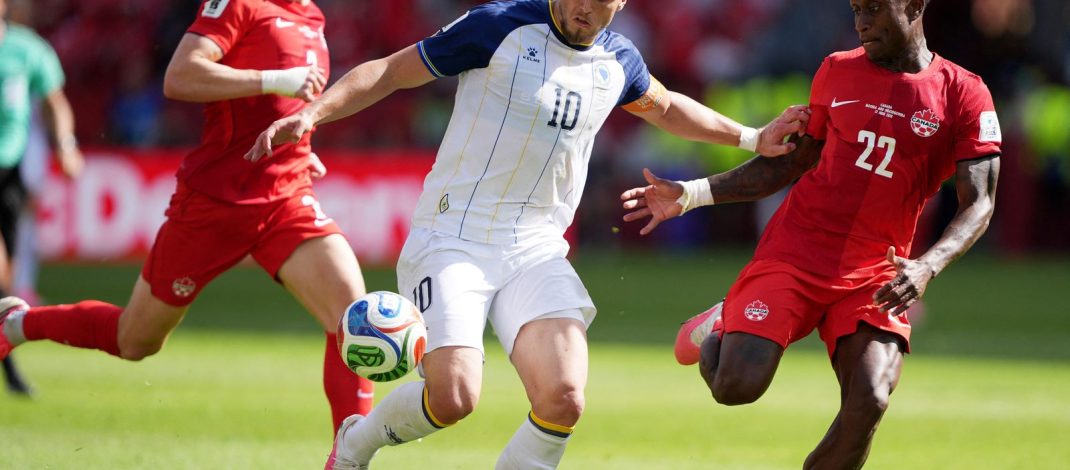 Canadá e Bósnia ficam no empate na estreia na Copa: 1 a 1