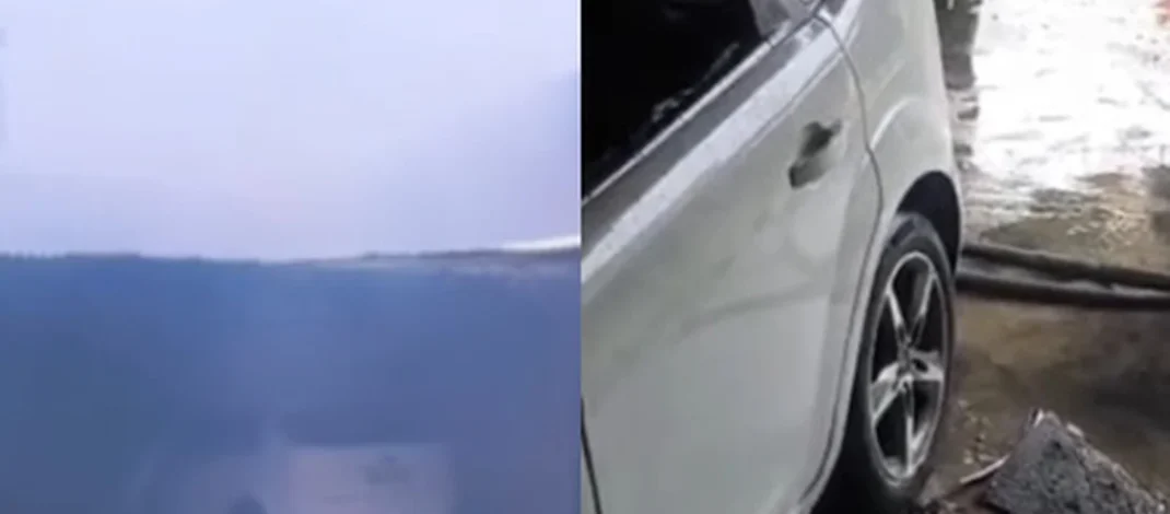 Carro é destruído por incêndio dentro de garagem de residência em Maceió