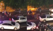 Colisão entre carro e moto deixa uma pessoa ferida