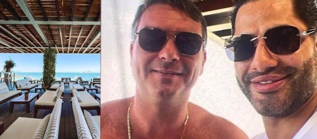 Flávio Bolsonaro e Sicário: cenário sugere lugar onde foto poderia ter sido feita