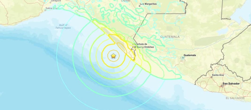Terremoto de magnitude 7,4 atinge Puerto Madero, no México