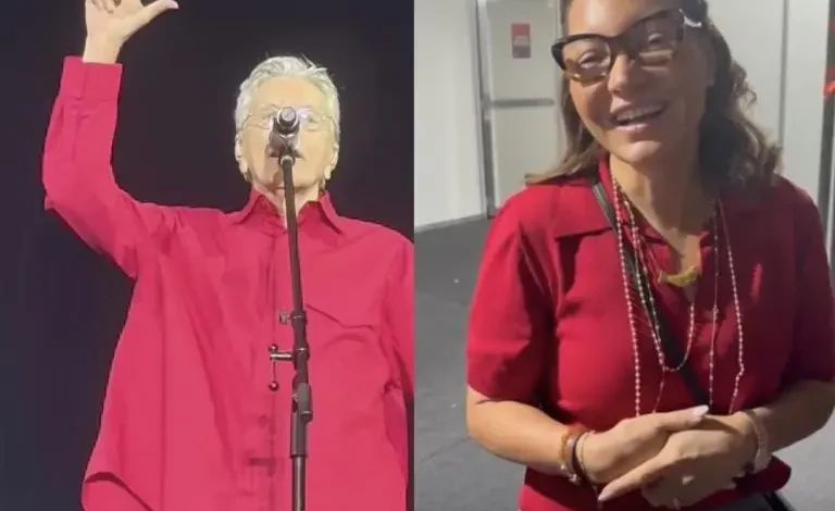Caetano faz o L em show para 25 mil pessoas em Brasília