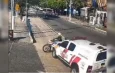 Viatura dos Bombeiros colide com motos em Belém