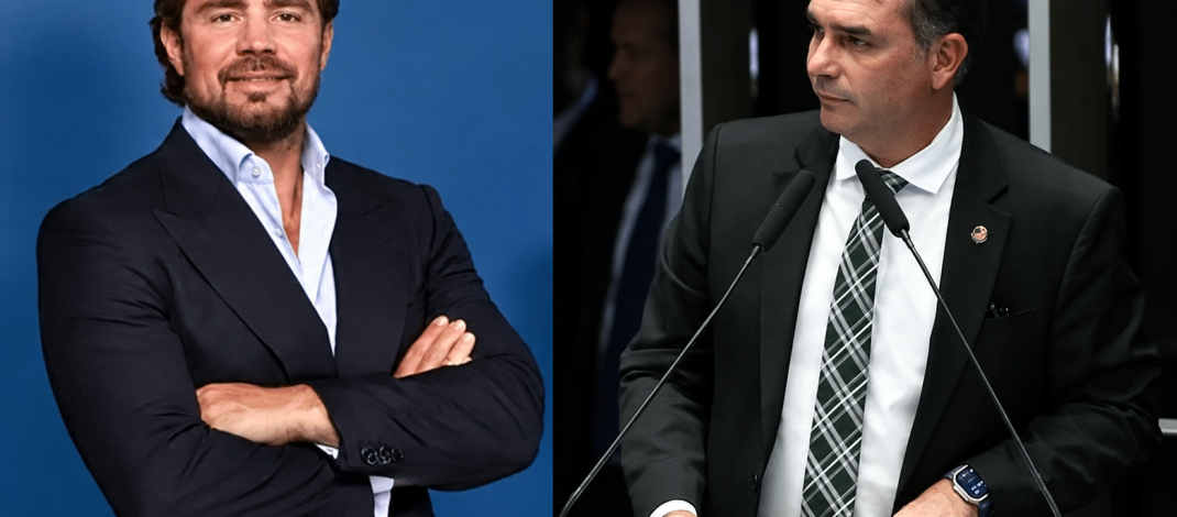 Nervoso, Flávio Bolsonaro se atrapalha todo para explicar dinheiro que recebeu de Vorcaro
