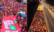 Caminhada em Teresina reúne milhares de pessoas em apoio à reeleição de Lula